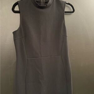 Topshop Black Sleeveless Long Fitted Dress